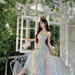 A Line Rainbow Colors Long Stunning Evening Gown Party Prom Dress       S7297