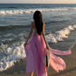 A Line Pink Long Stunning Evening Gown Party Prom Dress       S7307