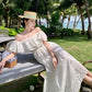 A Line White Long Stunning Evening Gown Party Prom Dress       S7273