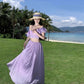 A Line Purple Long Stunning Evening Gown Party Prom Dress       S7288