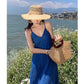 A Line Blue Long Stunning Evening Gown Party Prom Dress       S7281