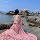 A Line Pink Long Stunning Evening Gown Party Prom Dress       S7309