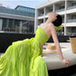 A Line Green Long Stunning Evening Gown Party Prom Dress       S7270