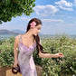 A Line Purple Long Stunning Evening Gown Party Prom Dress       S7312