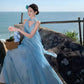 A Line Long Stunning Evening Gown Party Prom Dress       S7303