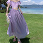 A Line Purple Long Stunning Evening Gown Party Prom Dress       S7288