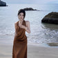 A Line Brown Long Stunning Evening Gown Party Prom Dress       S7305