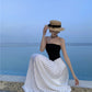 A Line Black Long Stunning Evening Gown Party Prom Dress S7310