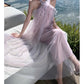 A Line Purple Long Stunning Evening Gown Party Prom Dress       S7299