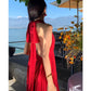 A Line Red Long Stunning Evening Gown Party Prom Dress       S7294