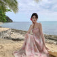 A Line Pink Long Stunning Evening Gown Party Prom Dress       S7284