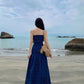 A Line Blue Long Stunning Evening Gown Party Prom Dress       S7301