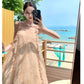A Line Pink Long Stunning Evening Gown Party Prom Dress       S7285