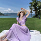 A Line Purple Long Stunning Evening Gown Party Prom Dress       S7288