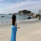 A Line Blue Long Stunning Evening Gown Party Prom Dress       S7269