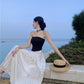 A Line Black Long Stunning Evening Gown Party Prom Dress S7310