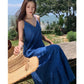 A Line Blue Long Stunning Evening Gown Party Prom Dress       S7281