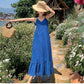 A Line Blue Long Stunning Evening Gown Party Prom Dress       S7281