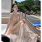 A Line Pink Long Stunning Evening Gown Party Prom Dress       S7285