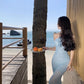 Fishtail Blue Long Stunning Evening Gown Party Prom Dress       S7266