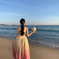 A Line Pink Long Stunning Evening Gown Party Prom Dress       S7280