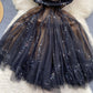 French style sweet little dress with pleated mesh suspenders R2291