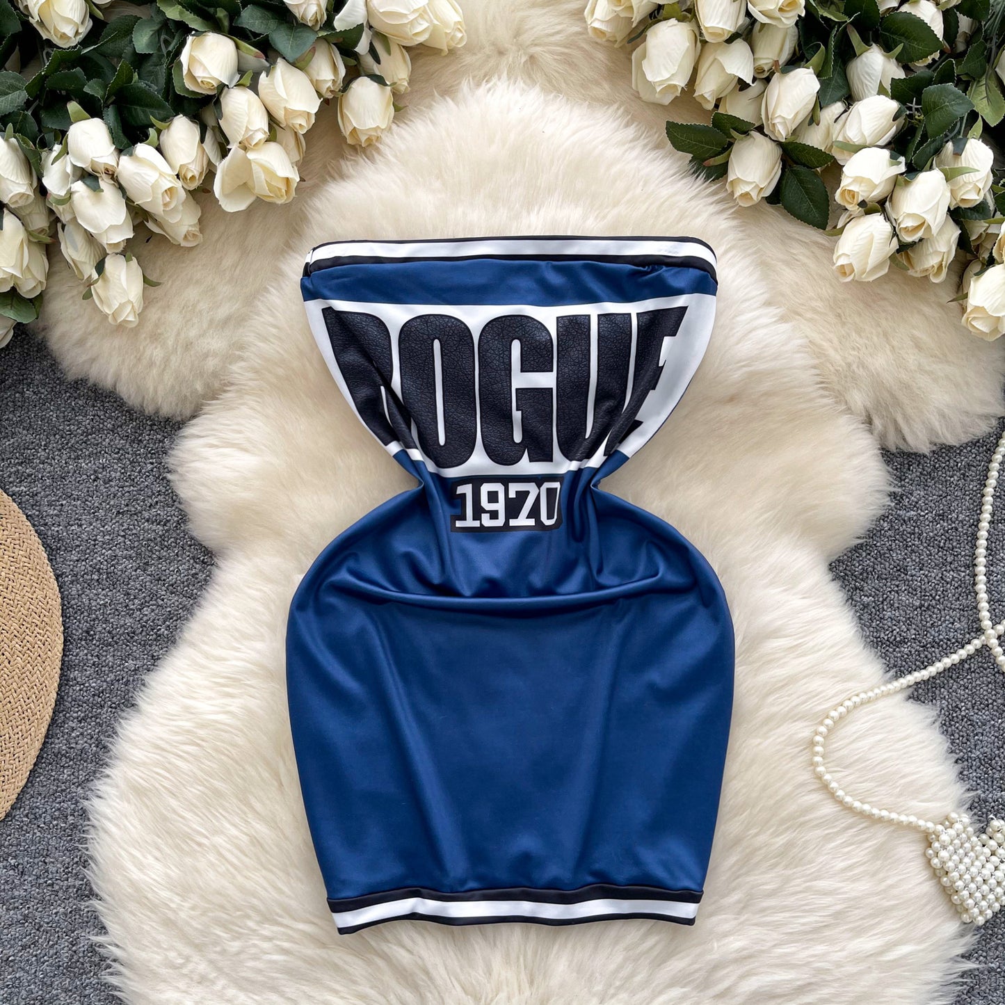 European and American style pure desire sexy letter print slim fit hip skirt hot girl short skirt R2207