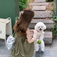 Green temperament irregular dress new French retro waist a-line suspender skirt R0060