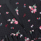 French retro black floral dress for women in summer with small temperament waist suspender skirt R0026