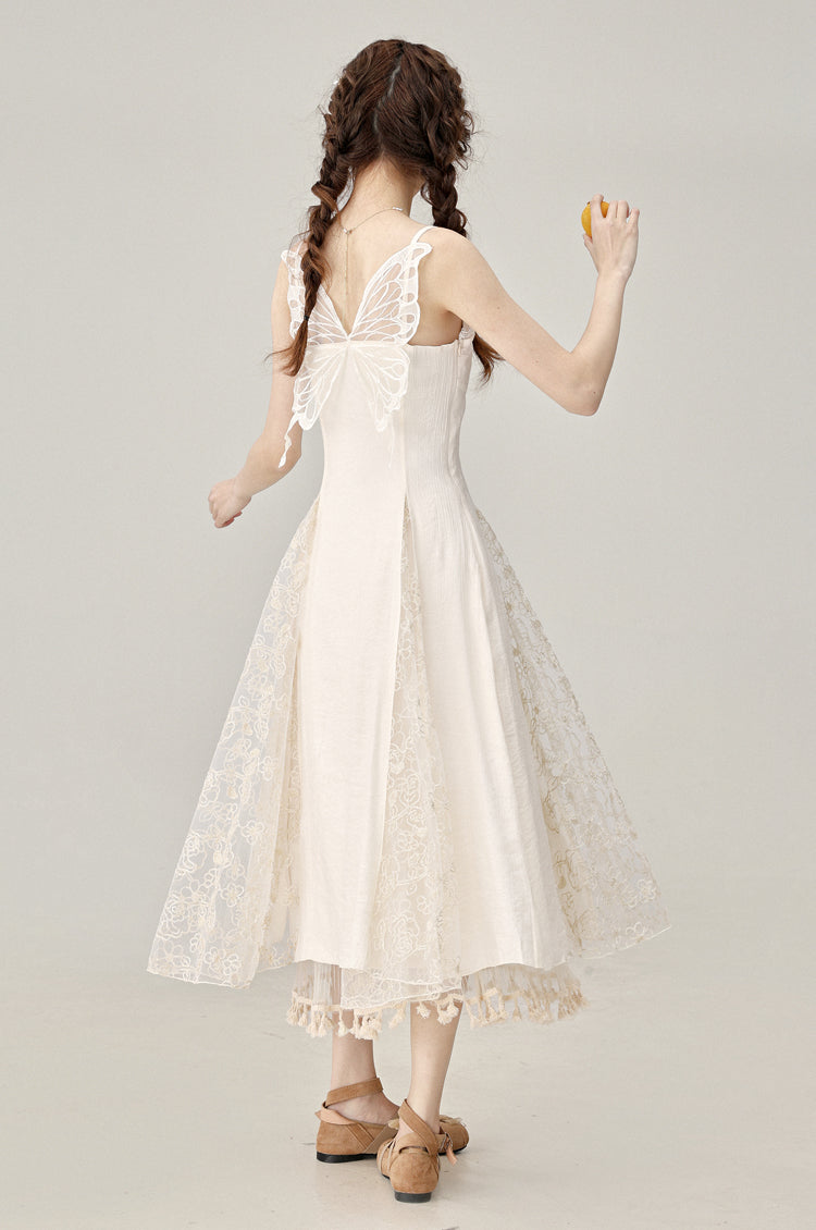 Beautiful and gentle apricot butterfly chiffon cardigan new versatile jacket R1967