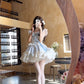 Wear pure desire design blue bow OP dress lolita puffy princess dress R1664