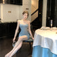 Sexy celebrity style dress high waist temperament design slim fit hip-hugging short skirt R3711