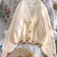 Women's Lovely Lantern Long Sleeve Button-Down Cardigan     S2786