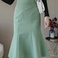 Elegant ruffle skirt wrap hip skirt       S2822