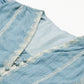 2025 new bohemian holiday dress blue v-neck embroidered beach maxi dress R0008