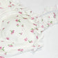 White floral suspender dress with slim waist and princess puffy skirt R0004