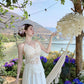 Temperamental high-end dress gentle style beautiful embroidered dress R0648