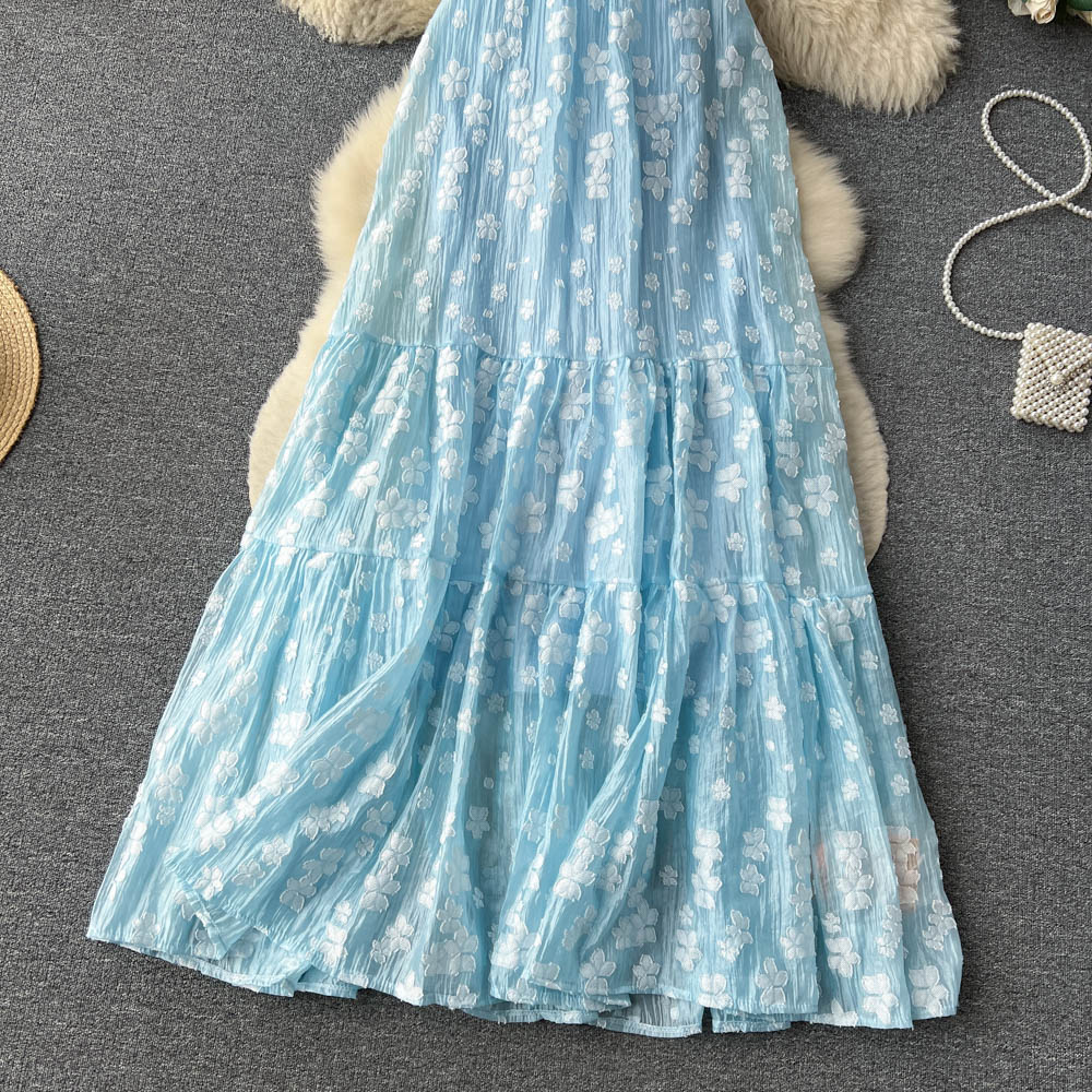 French retro new style sleeveless halter dress sexy off-shoulder long dress beach dress R2249