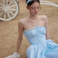 French Princess Series Satin Herringbone Dress R5107