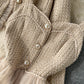 Chanel style high-end suit short cardigan jacket suspenders mesh dress two-piece suit R2145
