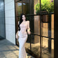 Celebrity sexy one shoulder tube top dress niche banquet dress skirt R0491