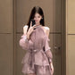 Celebrity sexy one shoulder tube top dress niche banquet dress skirt R0492