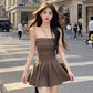 Pure desire style sexy suspender tube top dress summer new style slim fit A-line short skirt R3392