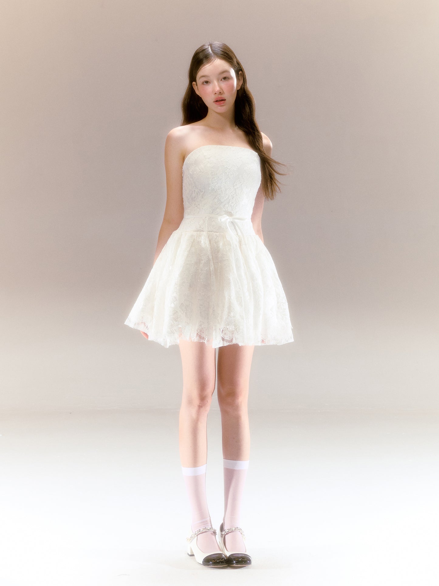 White Lace Swan Ballet Tutu Dress R5209
