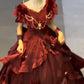 Tana Manor Retro Lolita Three-Dimensional Rose Long Skirt Heavy-Duty Dress Princess Skirt R1694