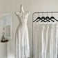 Moonlight Minor Flower Lace Slim Waist Suspender Dress Little White Dress R2013