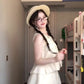 Travel wear beautiful sleeveless vest irregular short skirt two-piece suit female 2025 R0838
