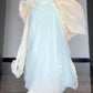 Qianjin Outfit Blue Camisole Vest Mesh Skirt Two-piece Set R0511
