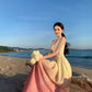 A Line Pink Long Stunning Evening Gown Party Prom Dress       S7280