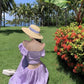A Line Purple Long Stunning Evening Gown Party Prom Dress       S7288